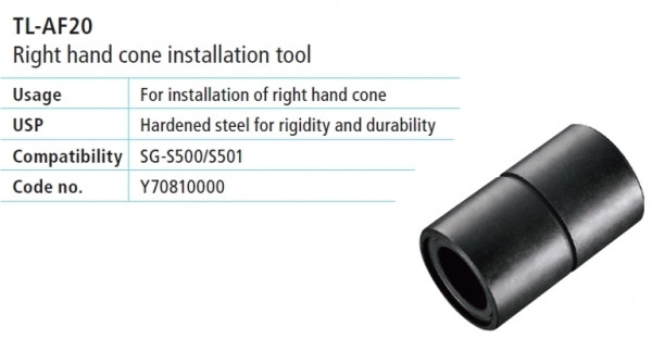 TL-AF20 scula pentru instalarea conului dreapta Shimano