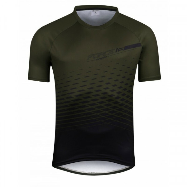 Tricou maneca scurta Force MTB Angle, army