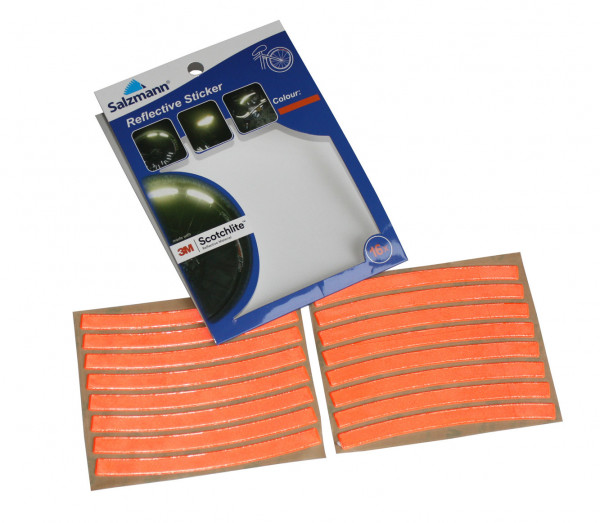 Abtibilde reflectorizante Salzmann 3M pentru jante set 16 portocaliu