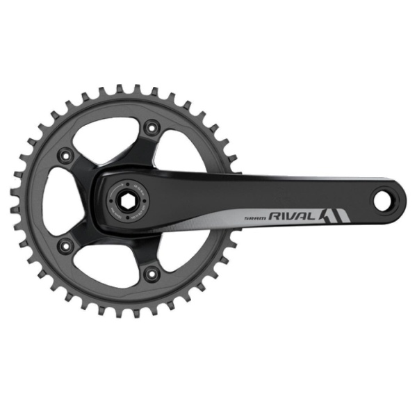 Angrenaj pedalier SRAM Rival 1 GXP, 1x11 viteze, 42T, BCD 110 mm, lungime brat 170 mm, negru