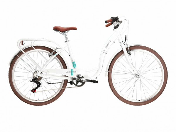 Bicicleta Le Grand Lille 1 D, Roti 26 Inch, Marimea S (15 Inch), White