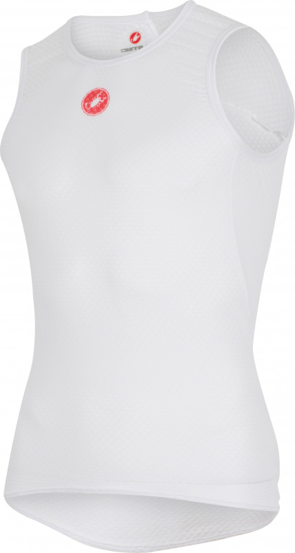 Bluza corp fara maneci Castelli PRO Issue SL Alb