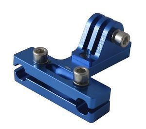 Camera mount PRO for saddle rail blue