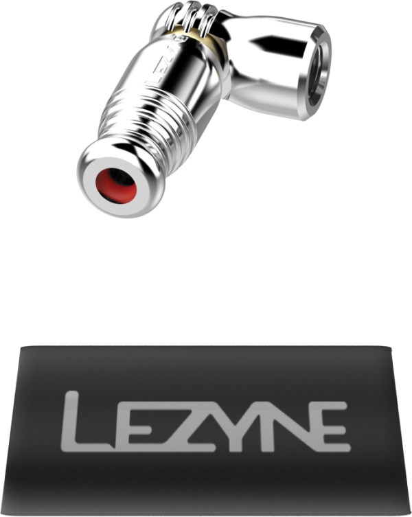 Cap pompă CO2 Lezyne Trigger Speed Drive CNC, compatibil Presta, Argintiu