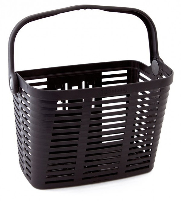 Cos fata Bellelli Plaza plastic negru cu suport