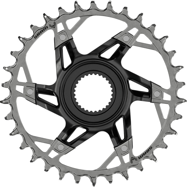 Foaie angrenaj SRAM T-Type Eagle pentru Bosch, 34T, Direct Mount, aluminiu, argintiu, 12 viteze