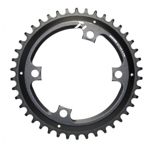 Foaie angrenaj Sram X-Sync Apex1 11V, 44T, asimetric, aluminiu, negru, 110mmLK