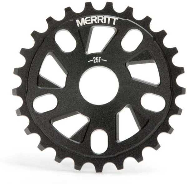 Foaie BMX Merritt Ackerman, 25T, aluminiu CNC, adaptoare 19/22 mm