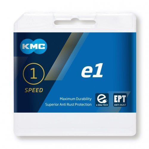 Lant KMC E 1 single speed e-bike 1/2x1/8 110 zale argintiu