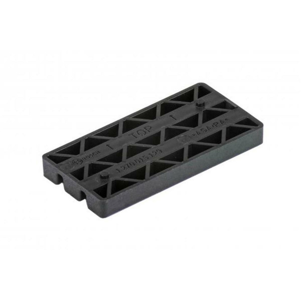 Logo cover adapter, rectangular, black, for powder coated drive units, if design cover is not fitted