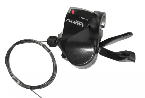 Maneta schimbator Shimano f. flat-bar SL-R3030 3V, left, 1800 mm, black