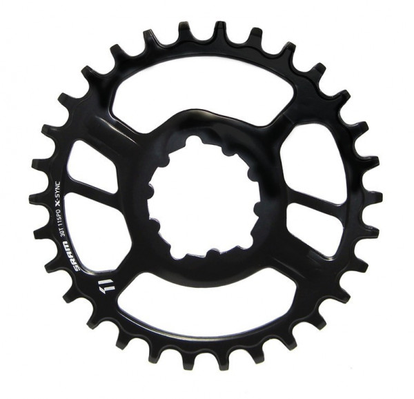 Placa pedalier Sram X-Sync 11v 28T neagra otel Direct mount 3 mm