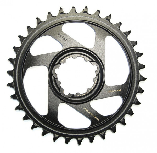 Placa pedalier Sram X-Sync 12V, 32T, gold, Alu, Direct Mount, offset 6mm