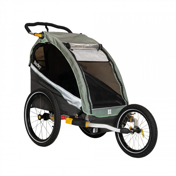 Remorca copii Burley D`Lite X SINGLE, SAGE GREEN/ CARCOAL GREY