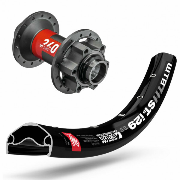 Roata Completa - Butuc DT Swiss 240 MTB, TA BOOST, Janta WTB ST i29 TCS 27,5', neagra , Spite Sapim