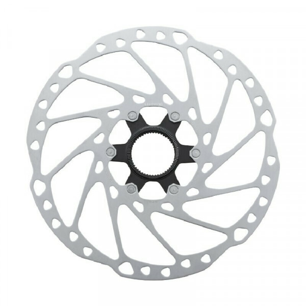 Rotor pt. frana pe disc Shimano SM-RT64, L 203mm, center lock, incl. piulita de strangere, cu magnet