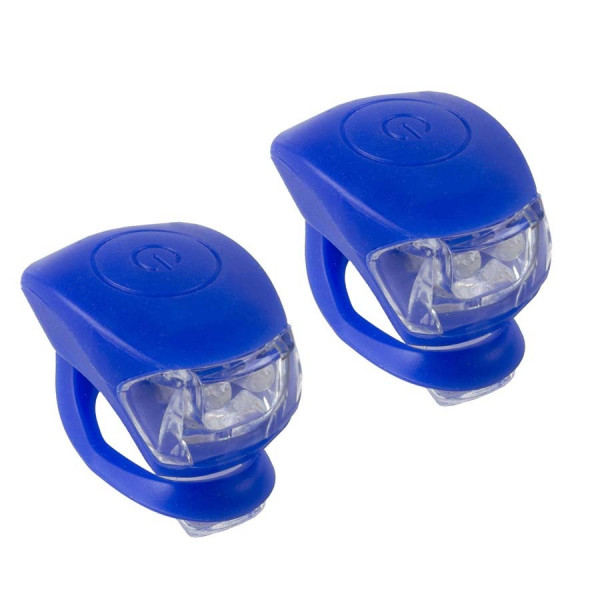 Set flash cu baterii M-Wave Cobra IV albastru