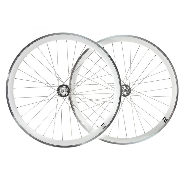 Set roti single speed/fixie STX 700x32h-40mm albe