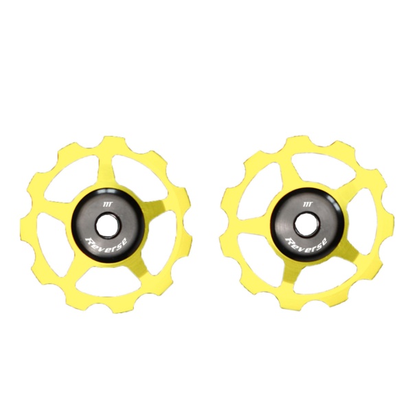 Set Rotițe Reverse Alu pentru Colab Chain-Tensioner, MTB, aluminiu, Auriu
