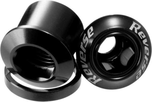 Șurub pentru foaie angrenaj Reverse Chainring Bolt, Negru