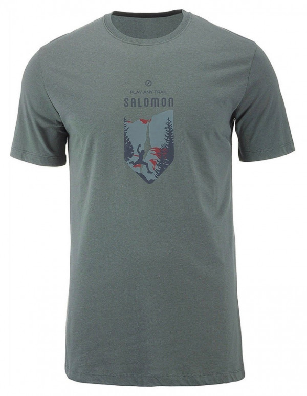 Tricou drumetie Salomon X Alp Graphic SS Tee urban chic barbati