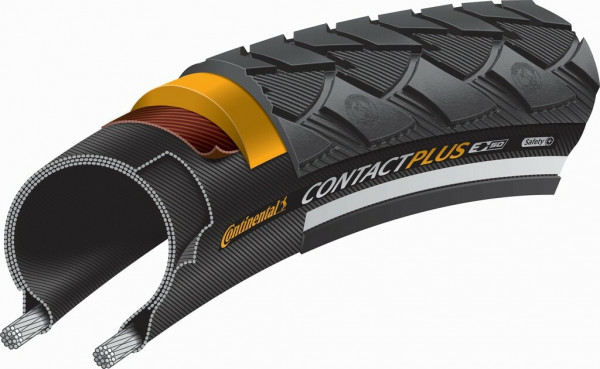 Anvelopa Continental Contact Plus Reflex 28x1 1/4x1 3/4" 32-622 black Reflex