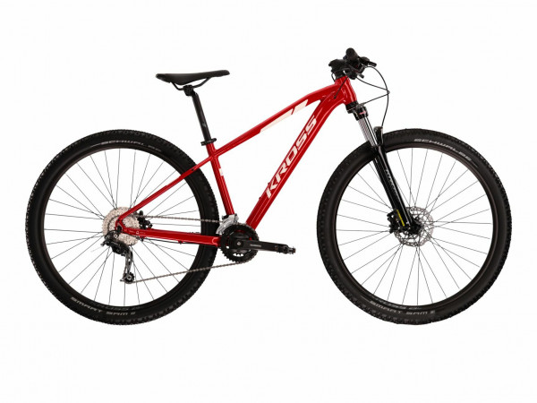 Bicicleta Kross LEVEL 3.0 M, Roti 29 Inch, Marimea M (17") Red White, ALV SM
