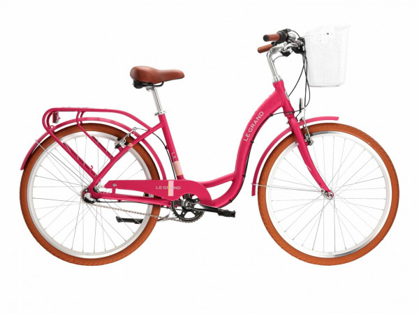Bicicleta Le Grand Lille 3 D, Roti 26 Inch, Marimea S (15 Inch), Roz
