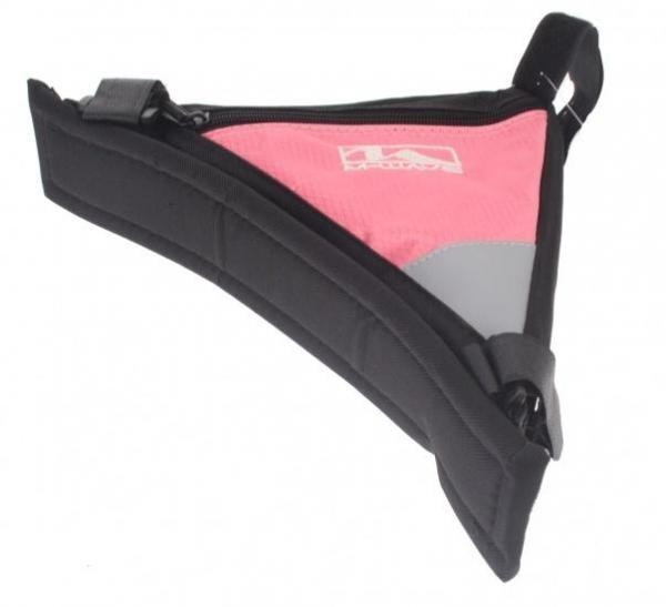 Borseta cadru M-Wave Rotterdam Tri prindere in 3 puncte negru/roz