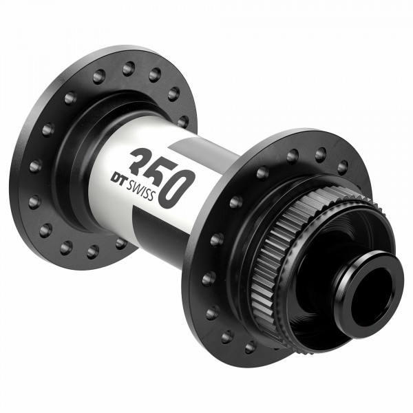 Butuc fata DT Swiss 350 Road Disc Brake 100mm/12mm TA, CL, 24 HOLES