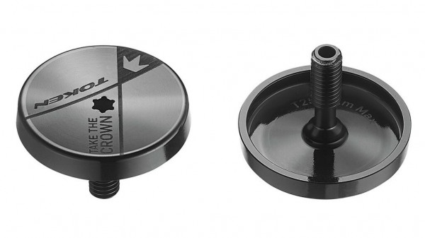 Capac furcă, A-Head Cap TOKEN 1 1/8" negru, Ultralight 4,5g