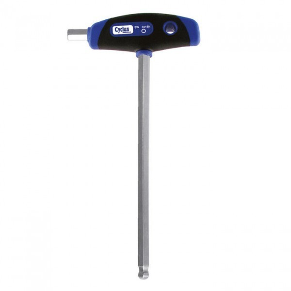 Cheie Cyclus hexagonala 2,5mmx100mm cu cap sferic si maner in T-grip