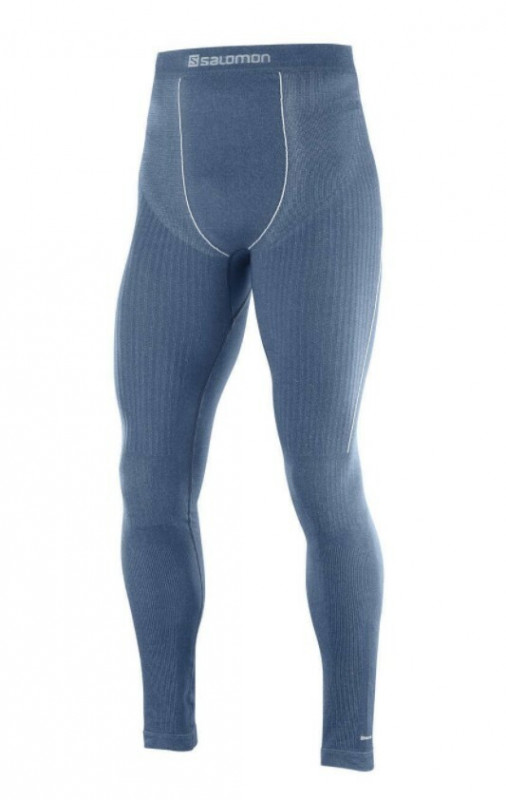 Colanti drumetie barbati Salomon PRIMO Warm Tight Seamless Bleumarin
