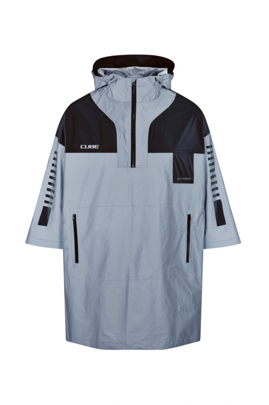 Cube ATX Utility Poncho Safety Silver'n Grey - one size