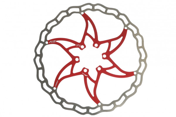 Disc frana Ashima ARO-09 180mm Super Light rosu