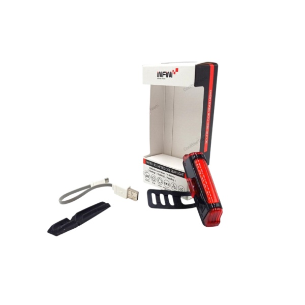 Lumina spate / Stop, INFINI I-461R1 SWORD, LED (30x COB), 5 moduri, incarcare USB, negru, 30g, AM