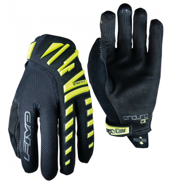 Manusi Five Gloves ENDURO AIR men's, yellow fluo