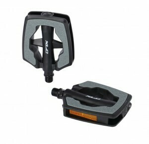 Pédales XLC City Comfort PD-C07 – Aluminium, Plastique, Avec Réflecteurs Et Axe Chromoly