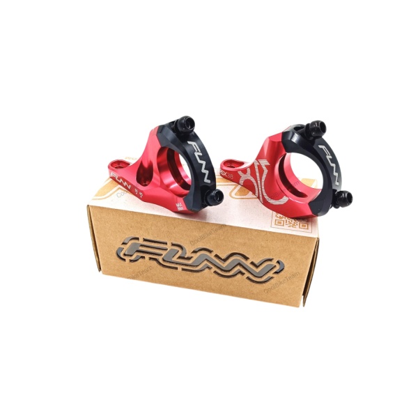 Pipa Funn RSX Light, mont.directa R.S.Boxxer, Alu.6061-T6, Full CNC, 31,8mm, rise/ridicare+30, ajustabila 45mm&50mm, rosu/negru anodizat, AM