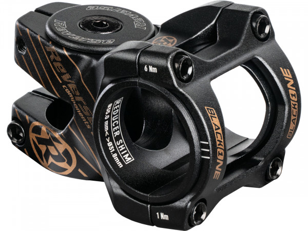 Pipa REVERSE Black-ONE D-2 35mm 31,8 & 35mm (Schwarz/Kupfer) inkl. Top Cap, Schraube, Kralle