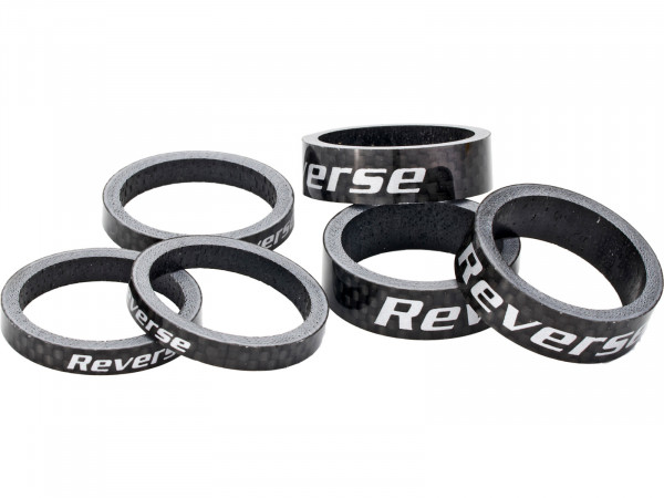 Set distantiere REVERSE Carbon 1 1/8' negru