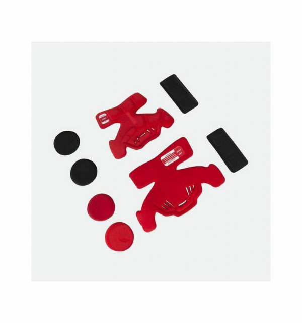 Set Velcro Pod K300 MX - rezerve pentru protectii, stanga rosii