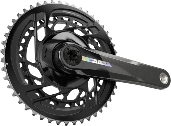 Angrenaj pedalier SRAM Force AXS MY24, 46-33T, 2x12 viteze, 177,5 mm, carbon