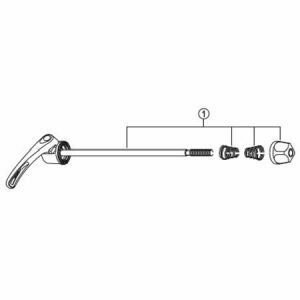Ax quick release Shimano FH-2400 168mm (6-5/8")
