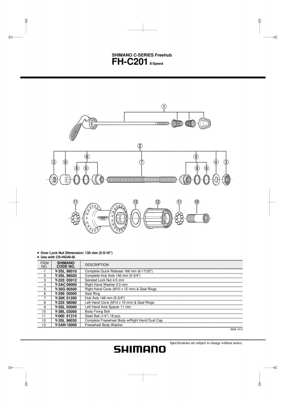 rd shimano c201