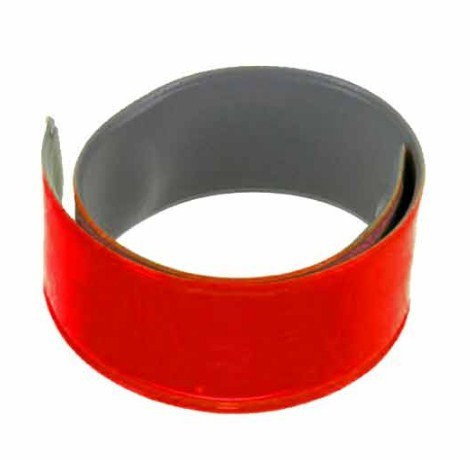 Banderola reflectorizanta 3M Slap wrap pentru rulare pe brat/picior 3x38 cm rosu