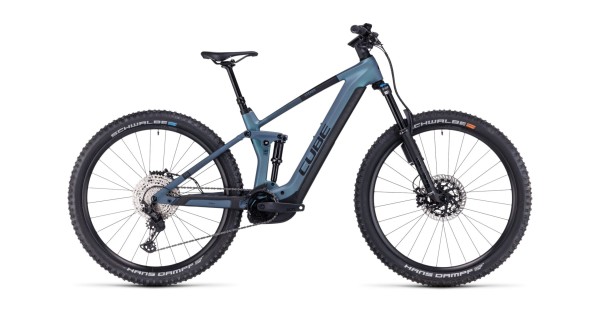 Bicicleta Electrica Cube Stereo Hybrid 140 HPC ABS 750 Smaragdgrey Blue 2024 - Roti 29