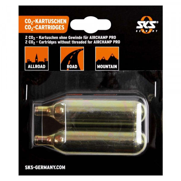Cartus CO2 SKS 16g pentru Airchamp (2 buc) - fara filet