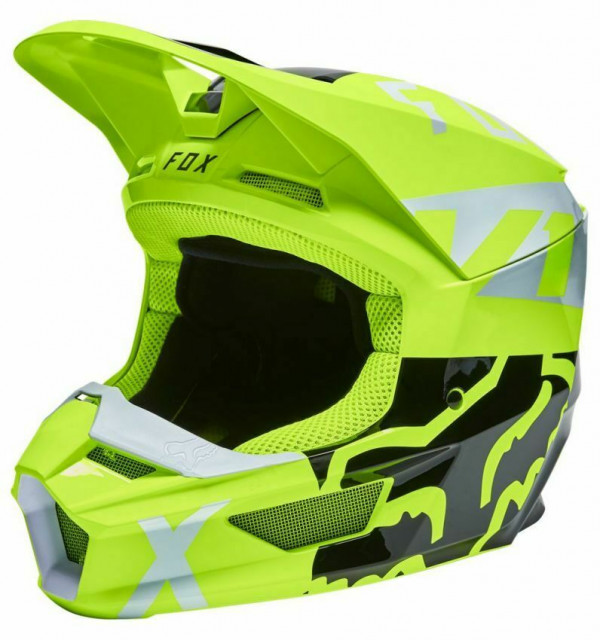 Casca Fox V1 Skew, ECE [Fluo Yellow]