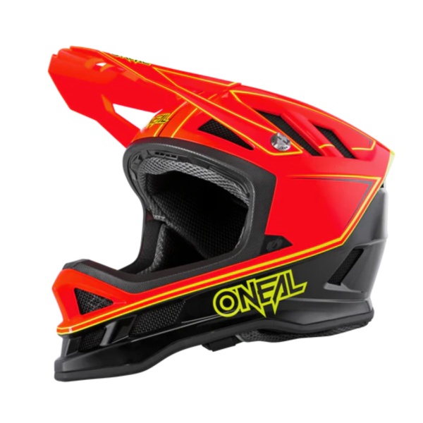 Casca O'NEAL BLADE Hyperlite Helmet CHARGER, Sistem Inchidere Fidlock, Certificat CPSC, EN1078, Culoare Neon - Rosu